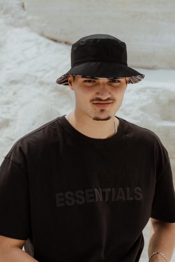 Black + Zebra Print Bucket Hat - Image 6