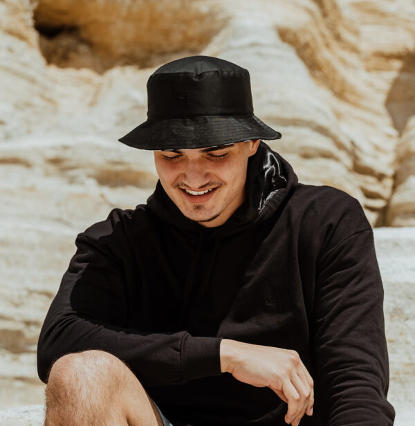 Black + Zebra Print Bucket Hat - Image 2