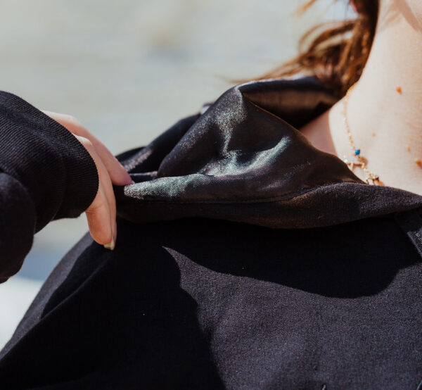 Black Crop Hoodie - Image 3
